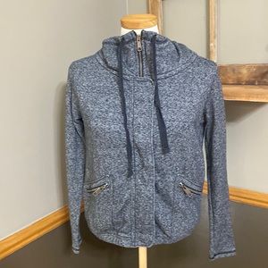 American Eagle outfitters heather gray/black lightweight sweater jacket size XS